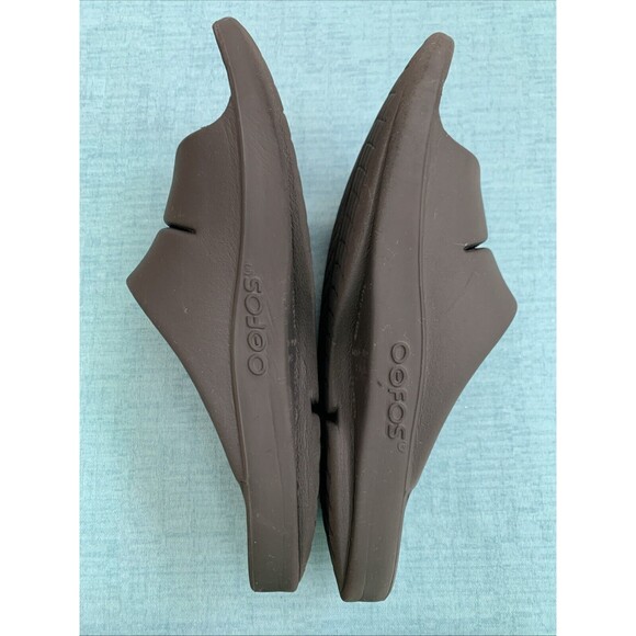 OOfos OOah Unisex Men 10 Women 12 Black Sport Recovery Slide Flip Flop Sandal - Picture 3 of 8